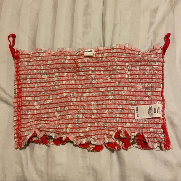 Red floral tube top large - Picture 2 of 2